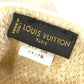 LOUIS VUITTON ロゴ ゴンポリアナ ラメ LV 手袋 ロング グローブ カシミヤ レディース アイボリー系