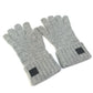 LOUIS VUITTON M72679 Damier Leather Patch Gon Helsinki Gloves, Men's Gray Cashmere Gloves