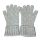 LOUIS VUITTON M72679 Damier Leather Patch Gon Helsinki Gloves, Men's Gray Cashmere Gloves