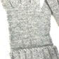 LOUIS VUITTON M72679 Damier Leather Patch Gon Helsinki Gloves, Men's Gray Cashmere Gloves