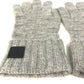 LOUIS VUITTON M72679 Damier Leather Patch Gon Helsinki Gloves, Men's Gray Cashmere Gloves