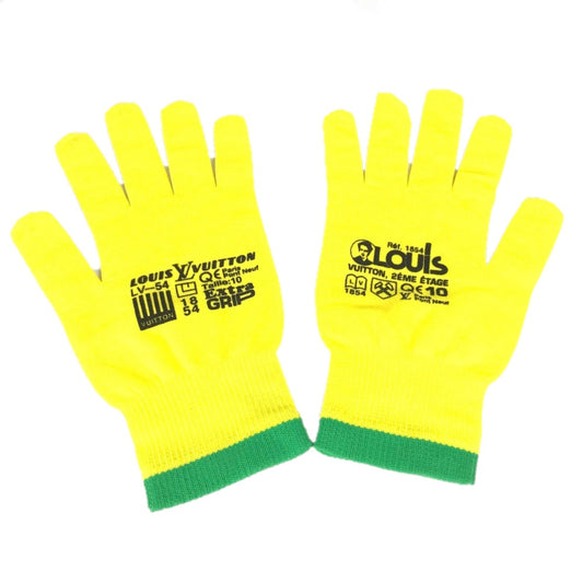 LOUIS VUITTON MP2370 Gon RGB Gloves, Men's Nylon, Yellow