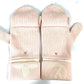 LOUIS VUITTON M70767 Two-tone Gon Morning Lamb Monogram Wool Fingerless Mittens, 2-Way, Women's, Pink