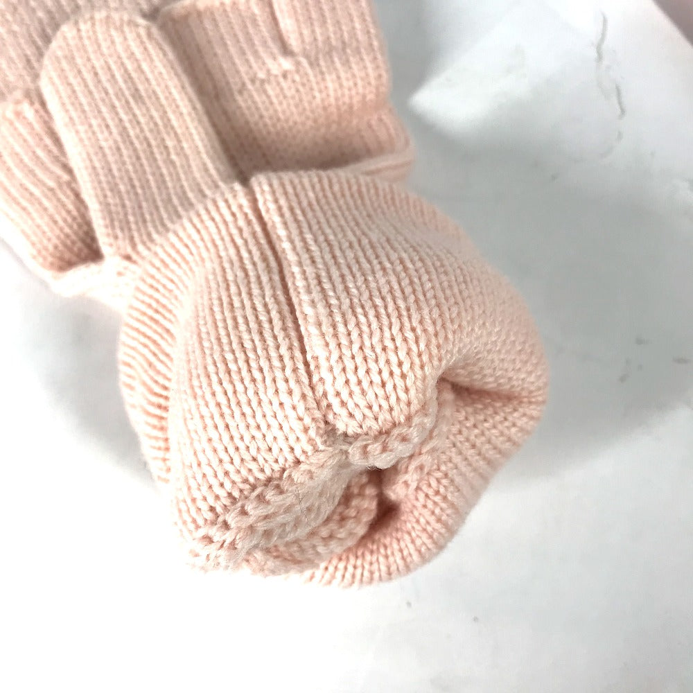 LOUIS VUITTON M70767 Two-tone Gon Morning Lamb Monogram Wool Fingerless Mittens, 2-Way, Women's, Pink