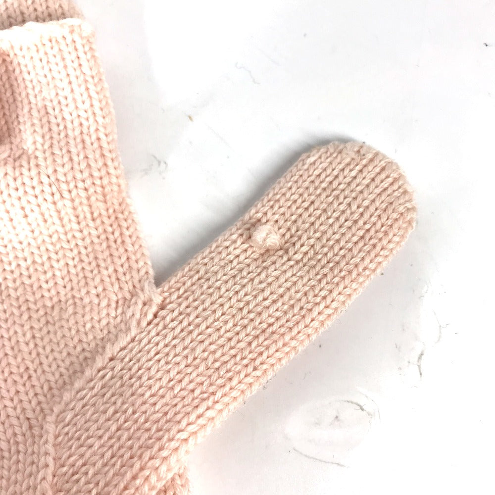 LOUIS VUITTON M70767 Two-tone Gon Morning Lamb Monogram Wool Fingerless Mittens, 2-Way, Women's, Pink