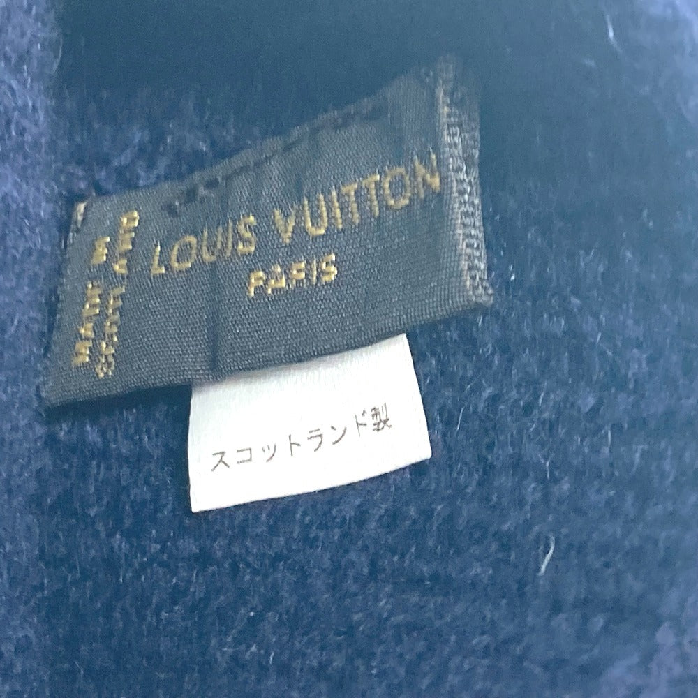 LOUIS VUITTON ロゴ ワッペン グローブ 手袋 カシミヤ メンズ