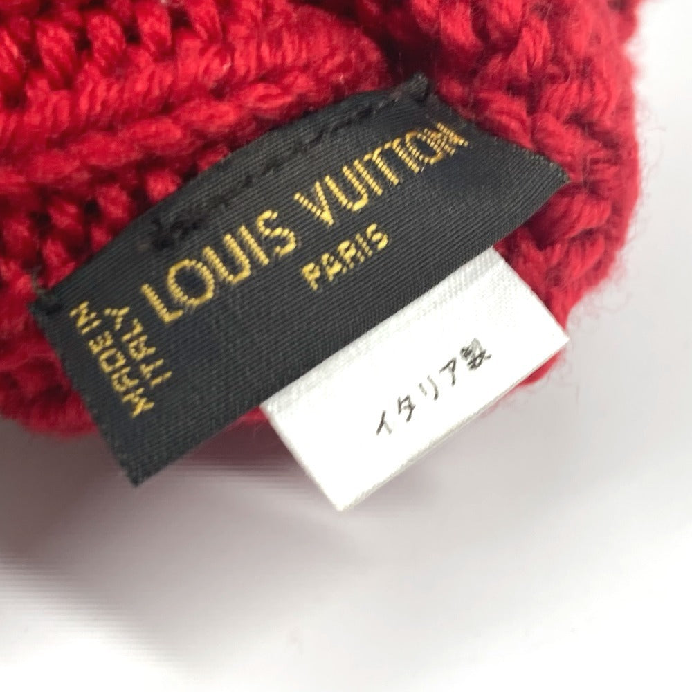 LOUIS VUITTON モーフル コンスタンス グローブ ミトン 缶バッジ付き 手袋 ウール レディース レッド - brandshop-reference