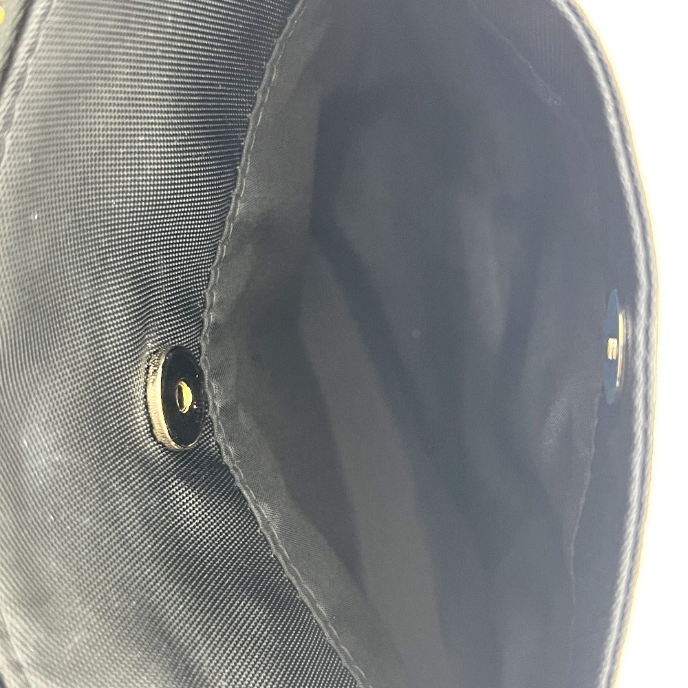 agnes b. FT03A-07 ロゴ カバン バックパック ゴールド金具 リュックサック ナイロン レディース ブラック