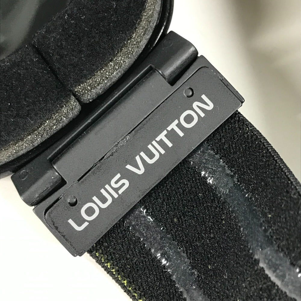 LOUIS VUITTON Z1111U スポーツ スキー ゴーグル スノボ ー メガネ 眼鏡 アイウェア サングラス プラスチック メンズ ブラック