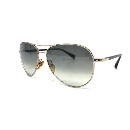 LOUIS VUITTON Z0165 モノグラム コンスピラシオン パイロット グレーグラデーション ティアドロップ サングラス メタル メンズ - brandshop-reference