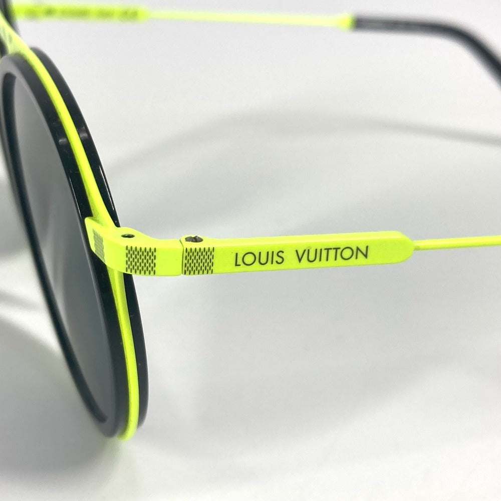 LOUIS VUITTON Z1068E ダミエシャッフル メガネ 眼鏡 アイウェア サングラス メタル ユニセックス ブラック - brandshop-reference