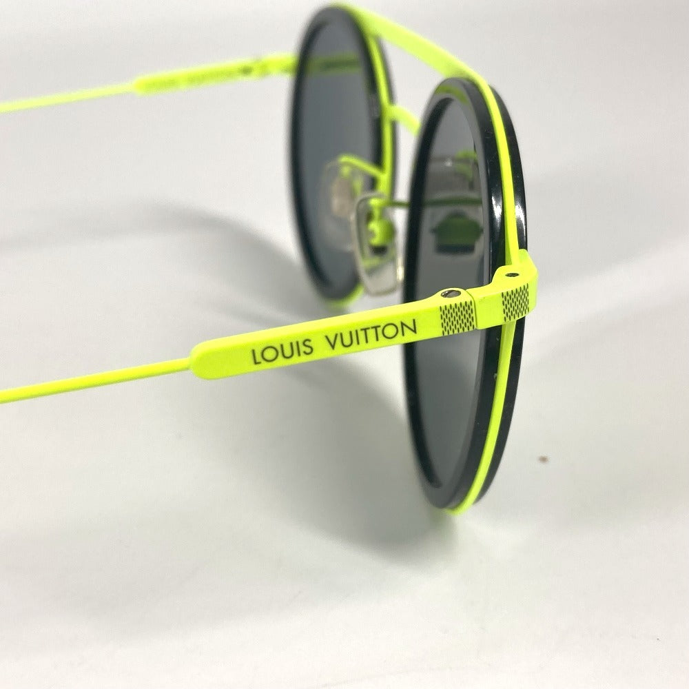 LOUIS VUITTON Z1068E ダミエシャッフル メガネ 眼鏡 アイウェア サングラス メタル ユニセックス ブラック - brandshop-reference