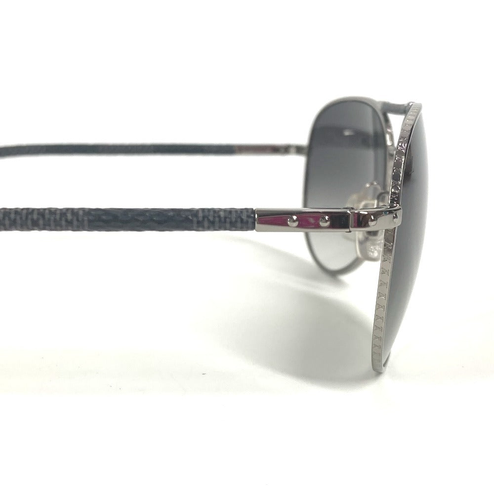 LOUIS VUITTON Z0439U ダミエグラフィット コンスピラシオンパイロット ティアドロップ めがね メガネ アイウェア 眼鏡 サングラス メタル メンズ ブラック - brandshop-reference