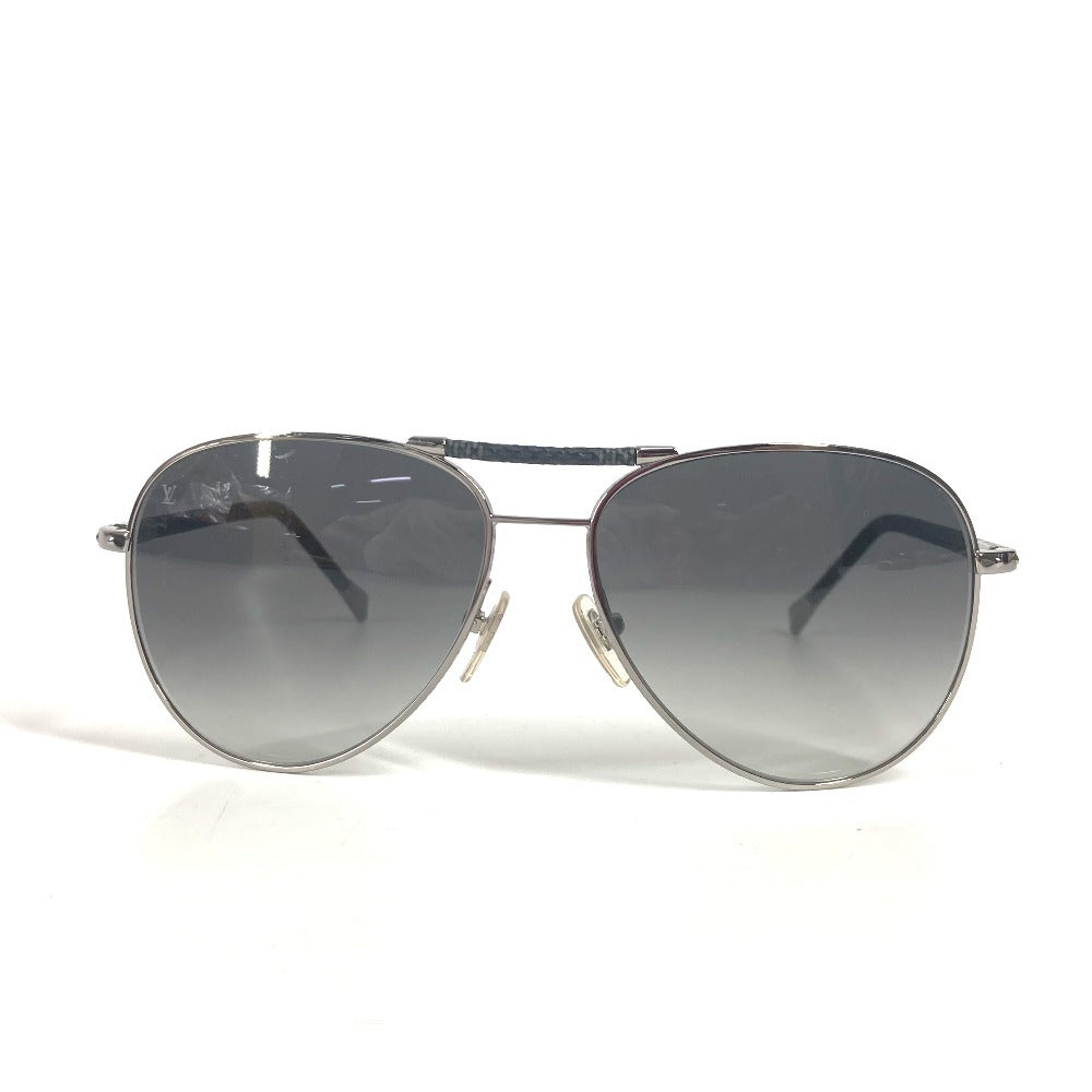 LOUIS VUITTON Z0439U ダミエグラフィット コンスピラシオンパイロット ティアドロップ めがね メガネ アイウェア 眼鏡 サングラス メタル メンズ ブラック - brandshop-reference