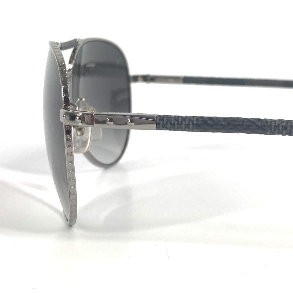 LOUIS VUITTON Z0439U ダミエグラフィット コンスピラシオンパイロット ティアドロップ めがね メガネ アイウェア 眼鏡 サングラス メタル メンズ ブラック - brandshop-reference