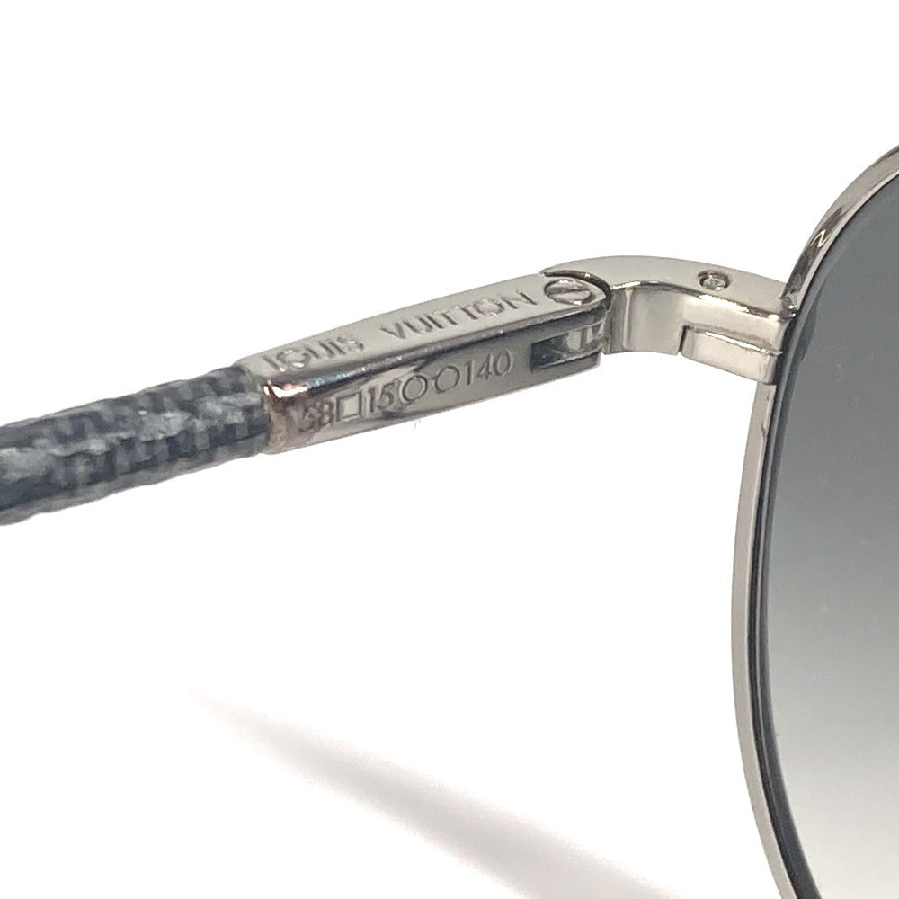 LOUIS VUITTON Z0439U ダミエグラフィット コンスピラシオンパイロット ティアドロップ めがね メガネ アイウェア 眼鏡 サングラス メタル メンズ ブラック - brandshop-reference