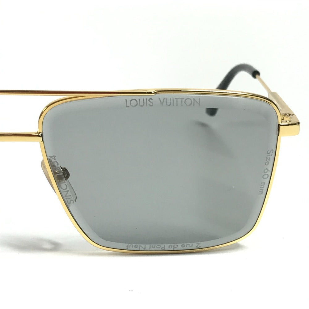 LOUIS VUITTON Z2627U サングラス・LV スーパーヴィジョン・メタル スクエア めがね メガネ アイウェア 眼鏡 サングラス メタル メンズ ゴールド