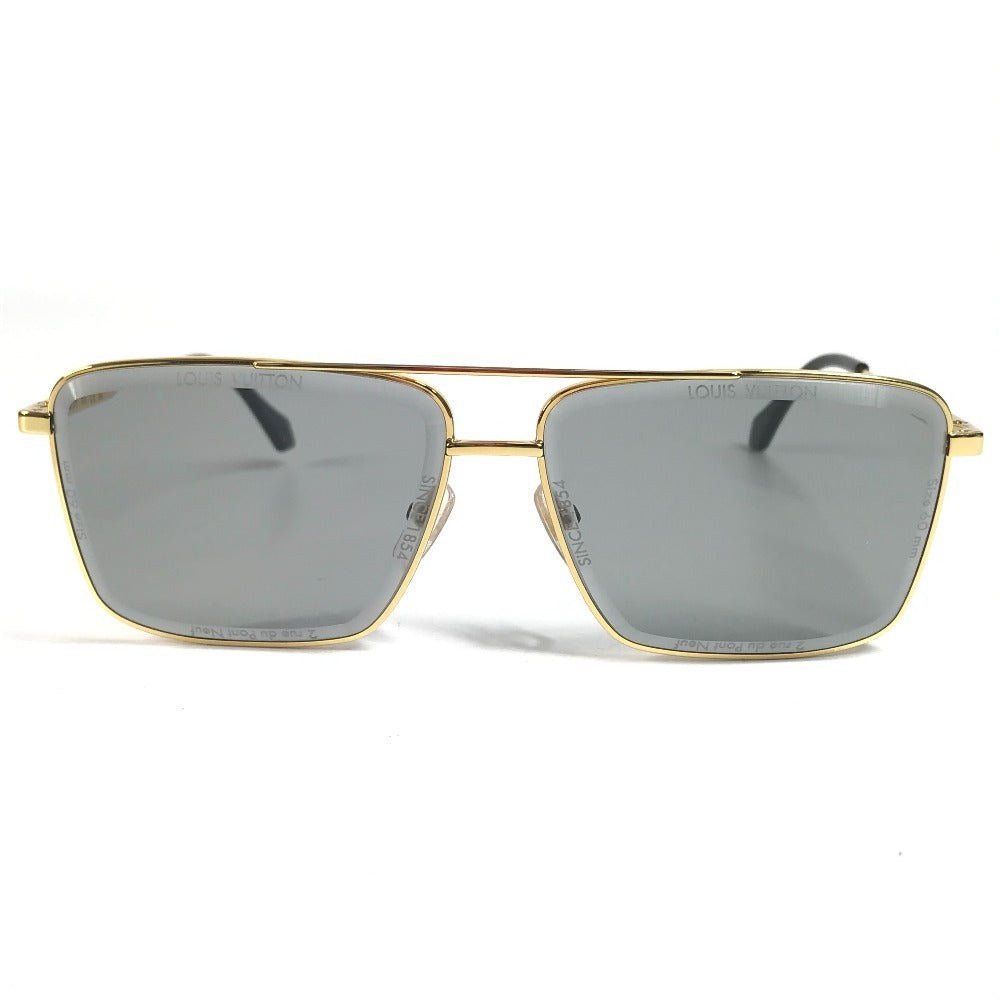 LOUIS VUITTON Z2627U サングラス・LV スーパーヴィジョン・メタル スクエア めがね メガネ アイウェア 眼鏡 サングラス メタル メンズ ゴールド