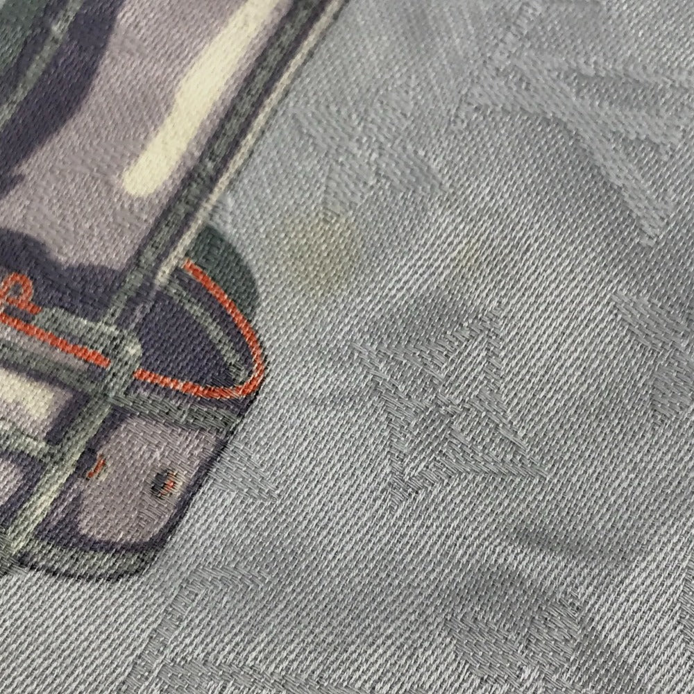 LOUIS VUITTON M70807 モノグラムコンフィデンシャル 小物 タグ有 ストール シルク レディース ブルー ライトブルー系