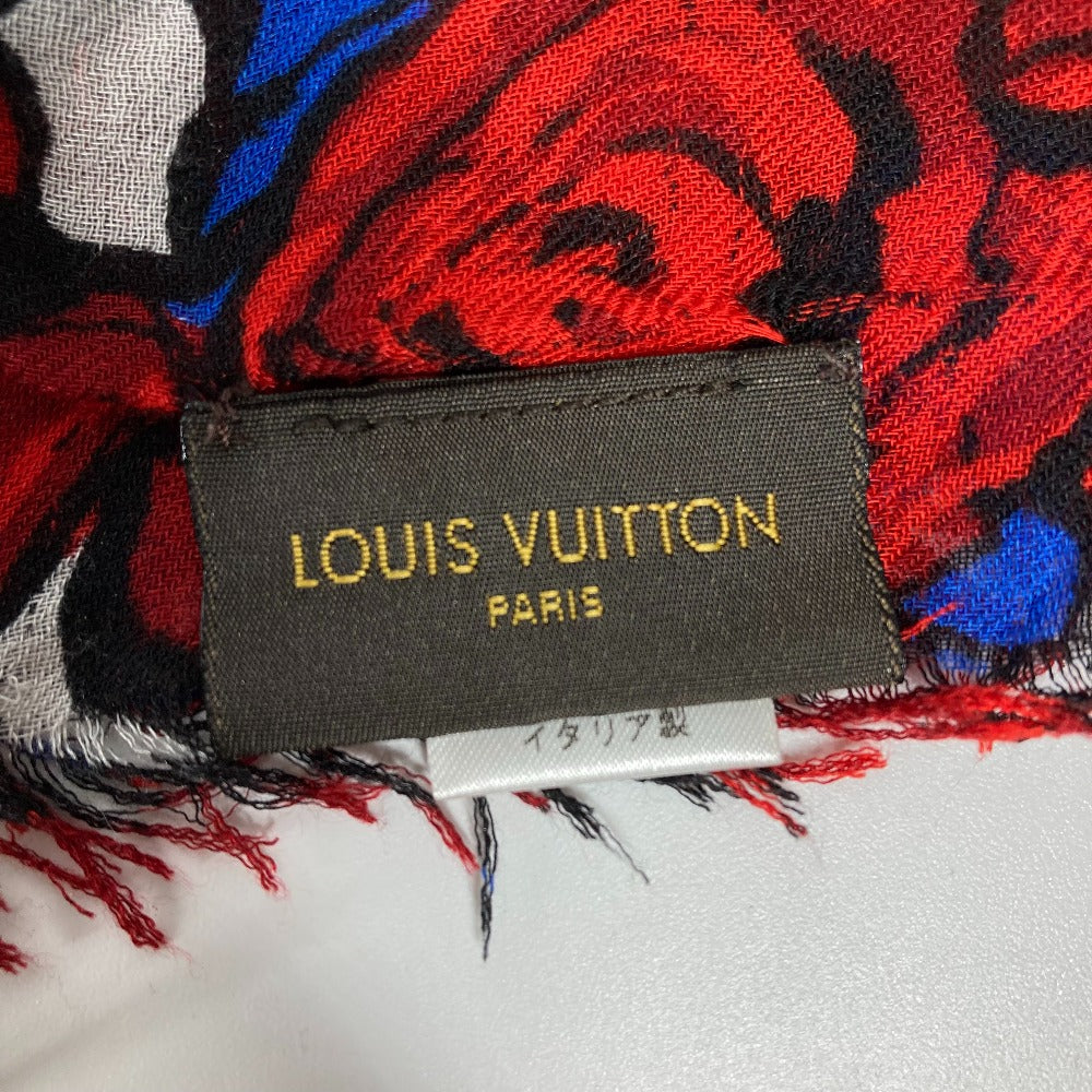 LOUIS VUITTON M70476  エトール・ロックンローゼズ 薔薇 バラ ローズ フラワー フリンジ ストール レーヨン レディース