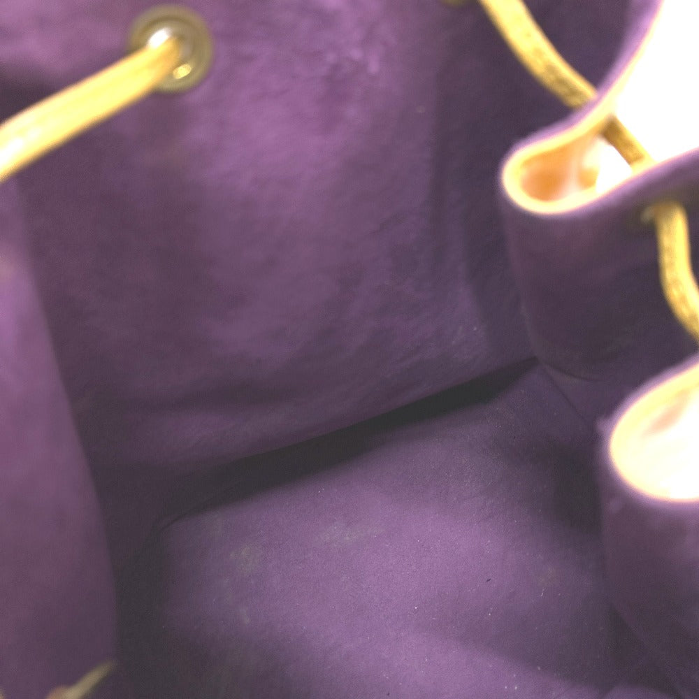 Louis Vuitton M44009 Epi Noe Bag Drawstring Bahu Tote Bag Tangan Bahu Beg Epi Kulit Wanita Tassili Kuning