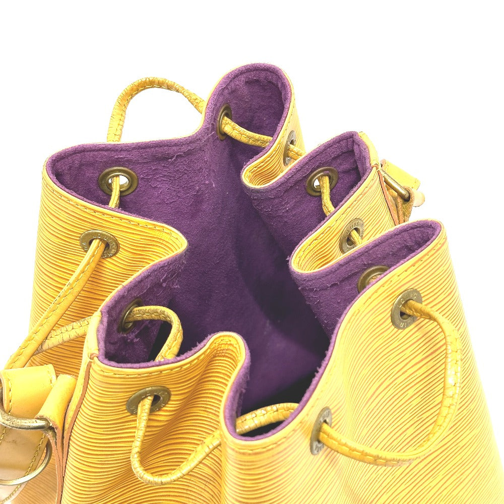 Louis Vuitton M44009 Epi Noe Bag Drawstring Bahu Tote Bag Tangan Bahu Beg Epi Kulit Wanita Tassili Kuning