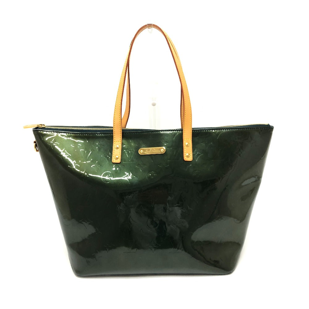 LOUIS VUITTON M93673 Bellevue GM Tote Bag Bag Bag Tote Bag Monogram Vernis Ladies Blue Nuit Green