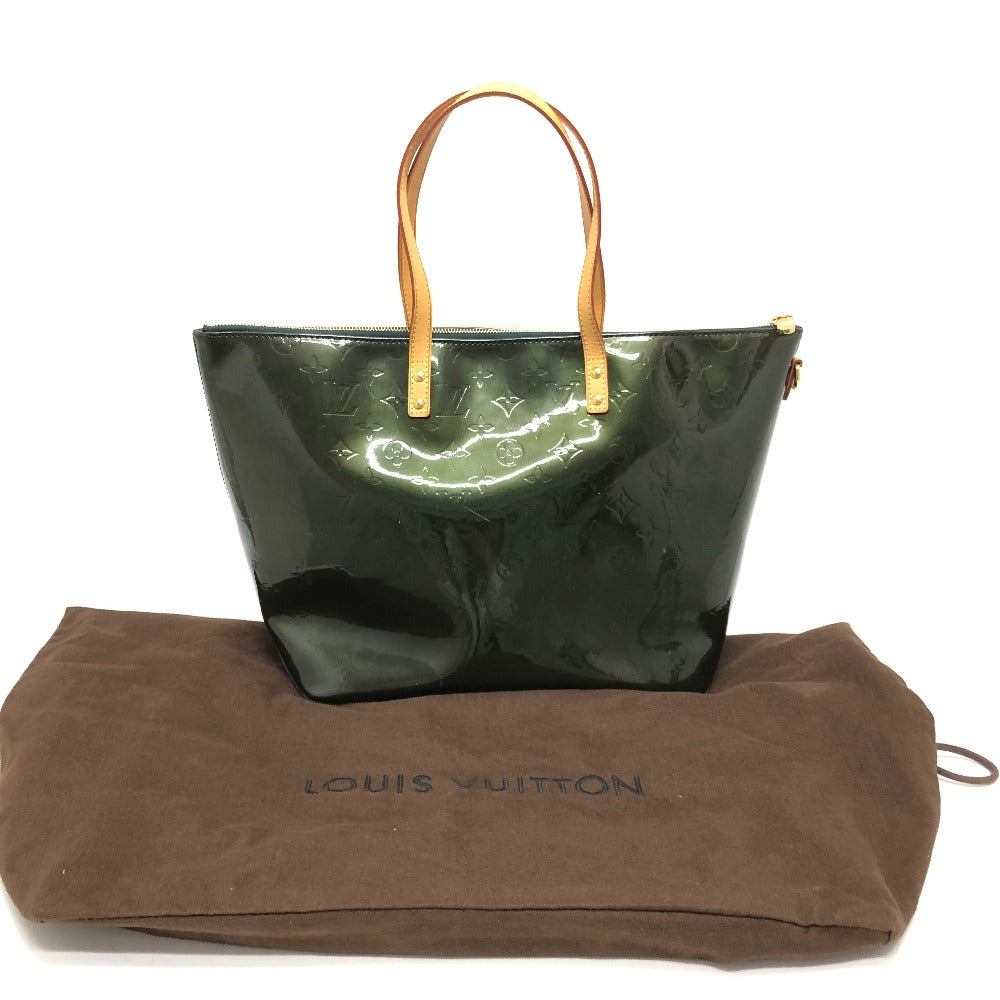 LOUIS VUITTON M93673 Bellevue GM Tote Bag Bag Bag Tote Bag Monogram Vernis Ladies Blue Nuit Green