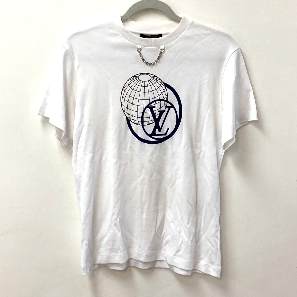 LOUIS VUITTON 1A9LPK フライト・モード LVグローブ チェーン 半袖Ｔシャツ コットン レディース - brandshop-reference