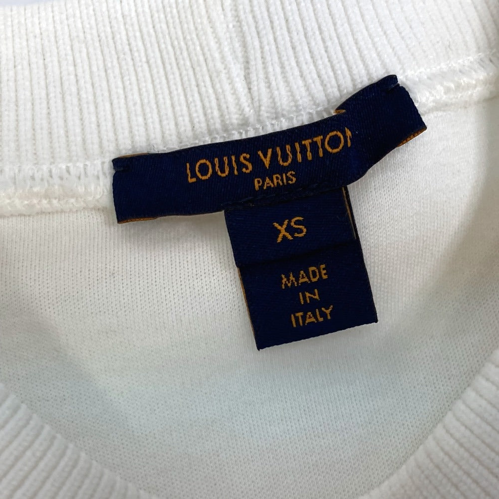 LOUIS VUITTON Sequined Jersey Pullover with Kansai Yamamoto Kabuki Design and Seven Lucky Gods Design, Cotton, White, Women's