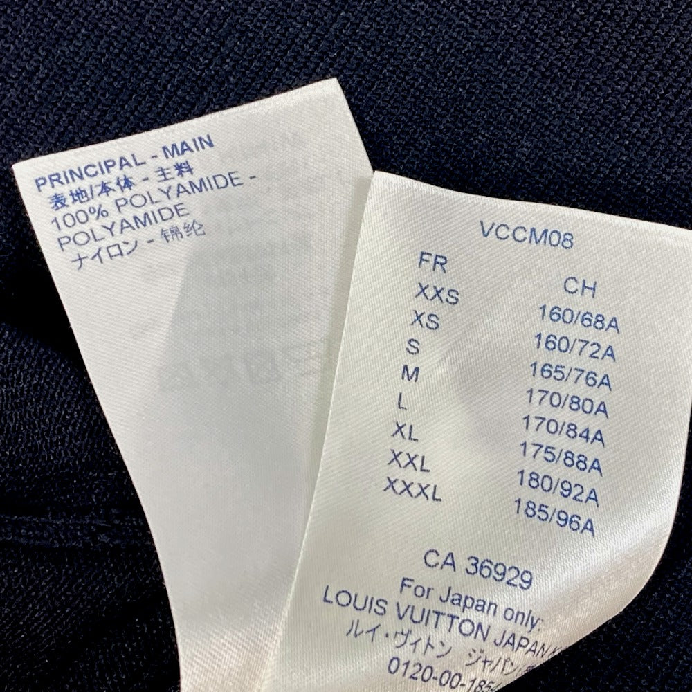 LOUIS VUITTON ヴァージルアブロー トップス 長袖 トレーナー プリンテッドインタルシアグローブモックネック トレーナー ポリアミド メンズ ブラック - brandshop-reference