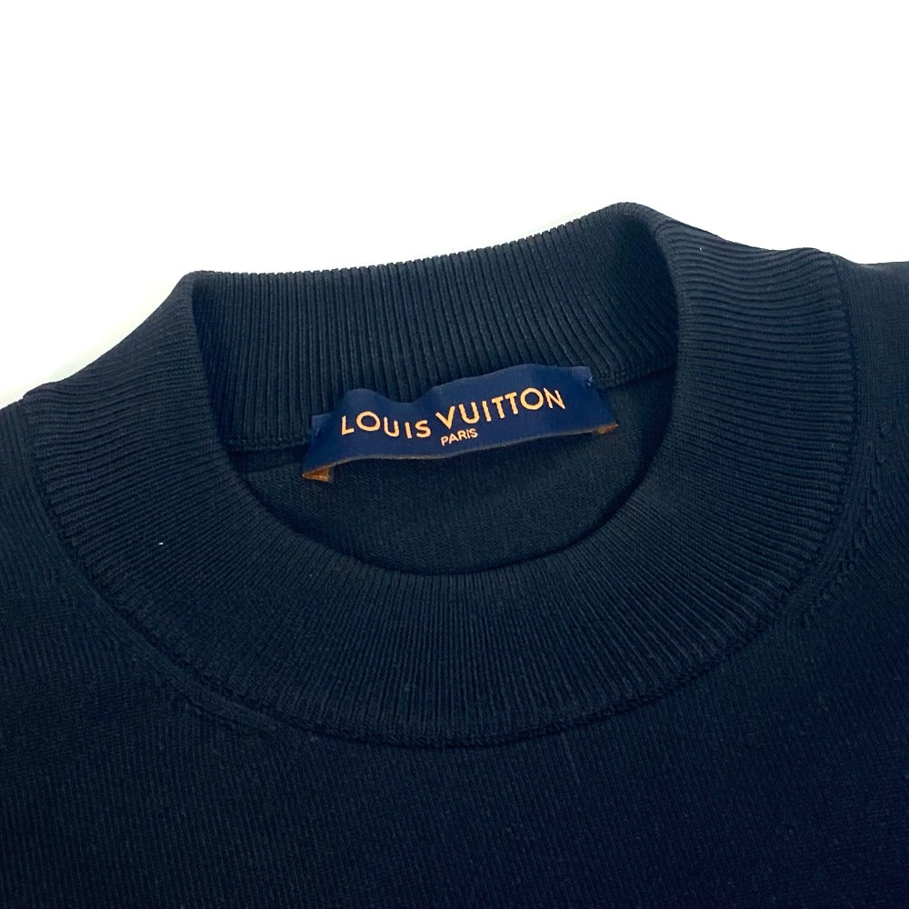 LOUIS VUITTON ヴァージルアブロー トップス 長袖 トレーナー プリンテッドインタルシアグローブモックネック トレーナー ポリアミド メンズ ブラック - brandshop-reference