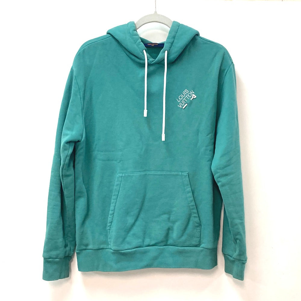 LOUIS VUITTON シグネチャー フーディー トップス 長袖 フード付き トレーナー アパレル パーカー コットン メンズ ブルー系 - brandshop-reference