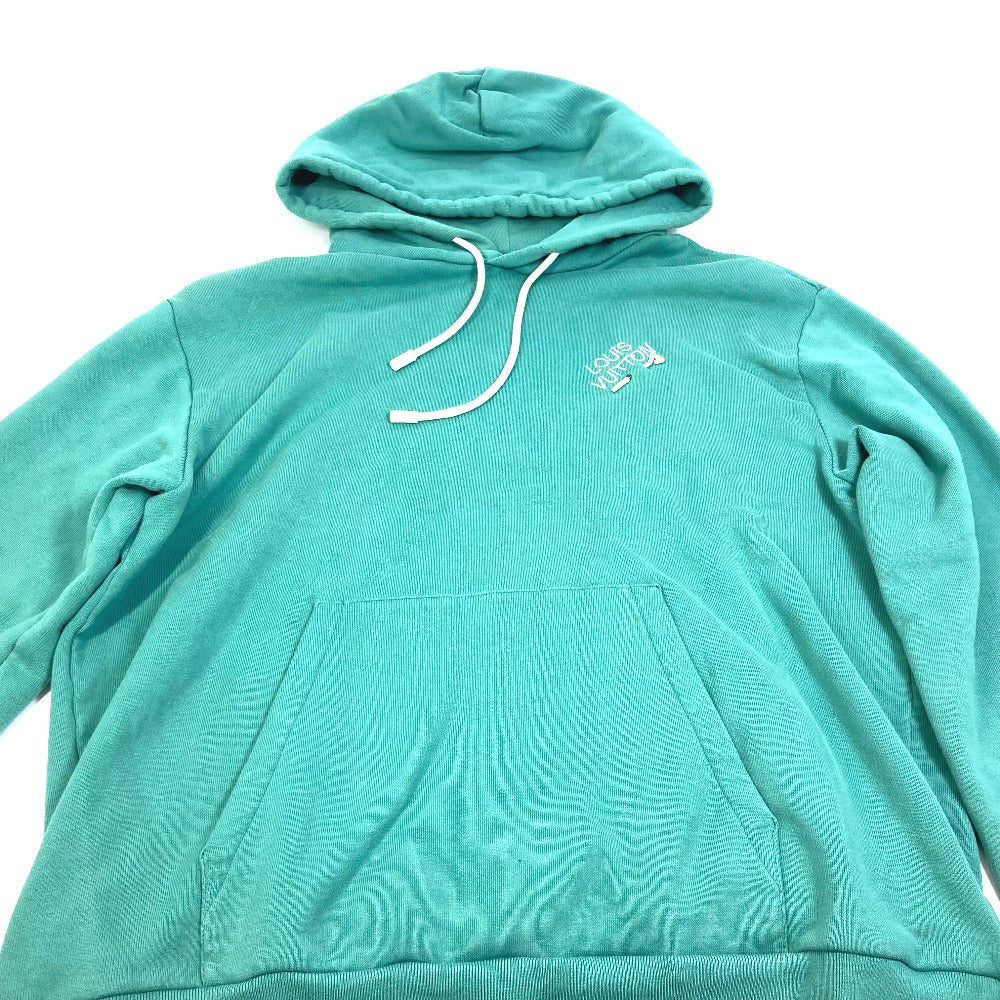 LOUIS VUITTON シグネチャー フーディー トップス 長袖 フード付き トレーナー アパレル パーカー コットン メンズ ブルー系 - brandshop-reference