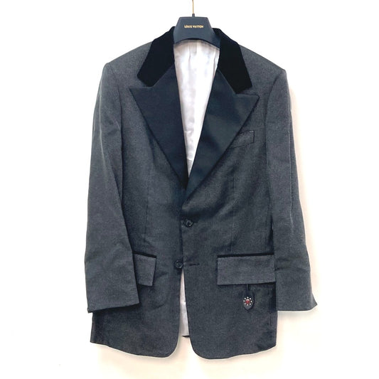 LOUIS VUITTON FLVE98 スリットスリーブ タキシード 長袖 アウター ジャケット ビスコース レディース ブラック - brandshop-reference