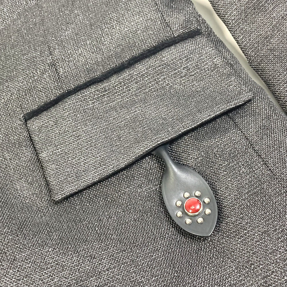 LOUIS VUITTON FLVE98 スリットスリーブ タキシード 長袖 アウター ジャケット ビスコース レディース ブラック - brandshop-reference