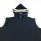 LOUIS VUITTON FLKW83 Hooded Sleeveless Knit Wool Women's Black