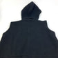 LOUIS VUITTON FLKW83 Hooded Sleeveless Knit Wool Women's Black