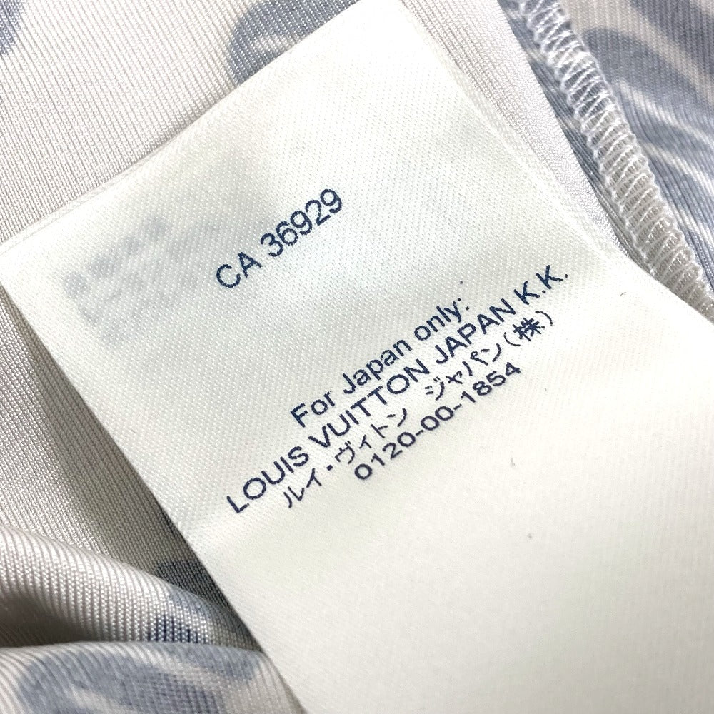 LOUIS VUITTON FLTS86 21SS シグネチャー ロゴ ロングスリーブ トップス アパレル 総柄/クルーネック 長袖シャツ レーヨン レディース ホワイトベージュ