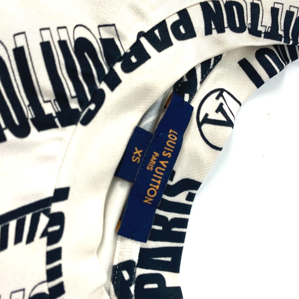 LOUIS VUITTON FLTS86 21SS シグネチャー ロゴ ロングスリーブ トップス アパレル 総柄/クルーネック 長袖シャツ レーヨン レディース ホワイトベージュ