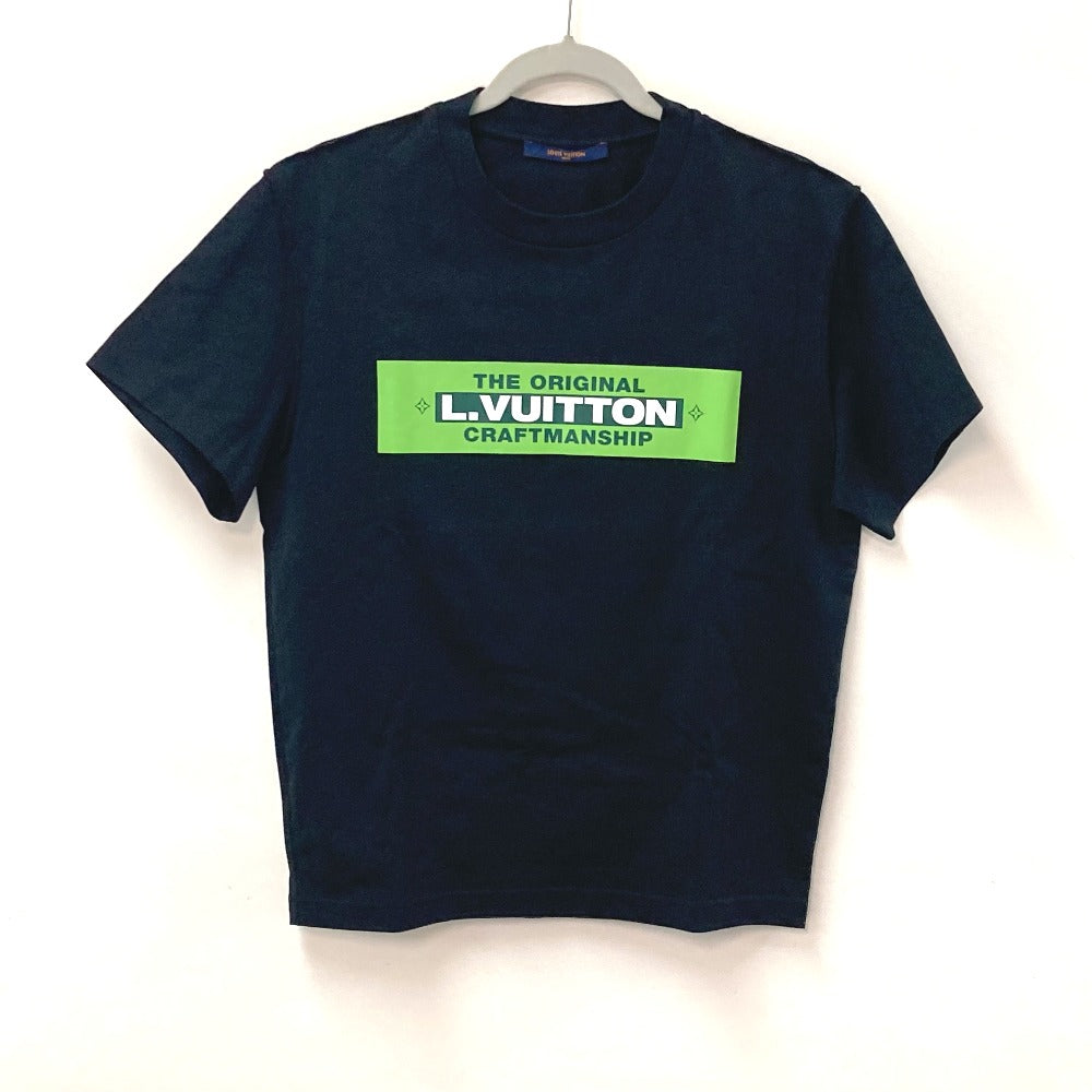 LOUIS VUITTON プリーテッド アパレル トップス RM221 半袖Ｔシャツ コットン メンズ ブラック
