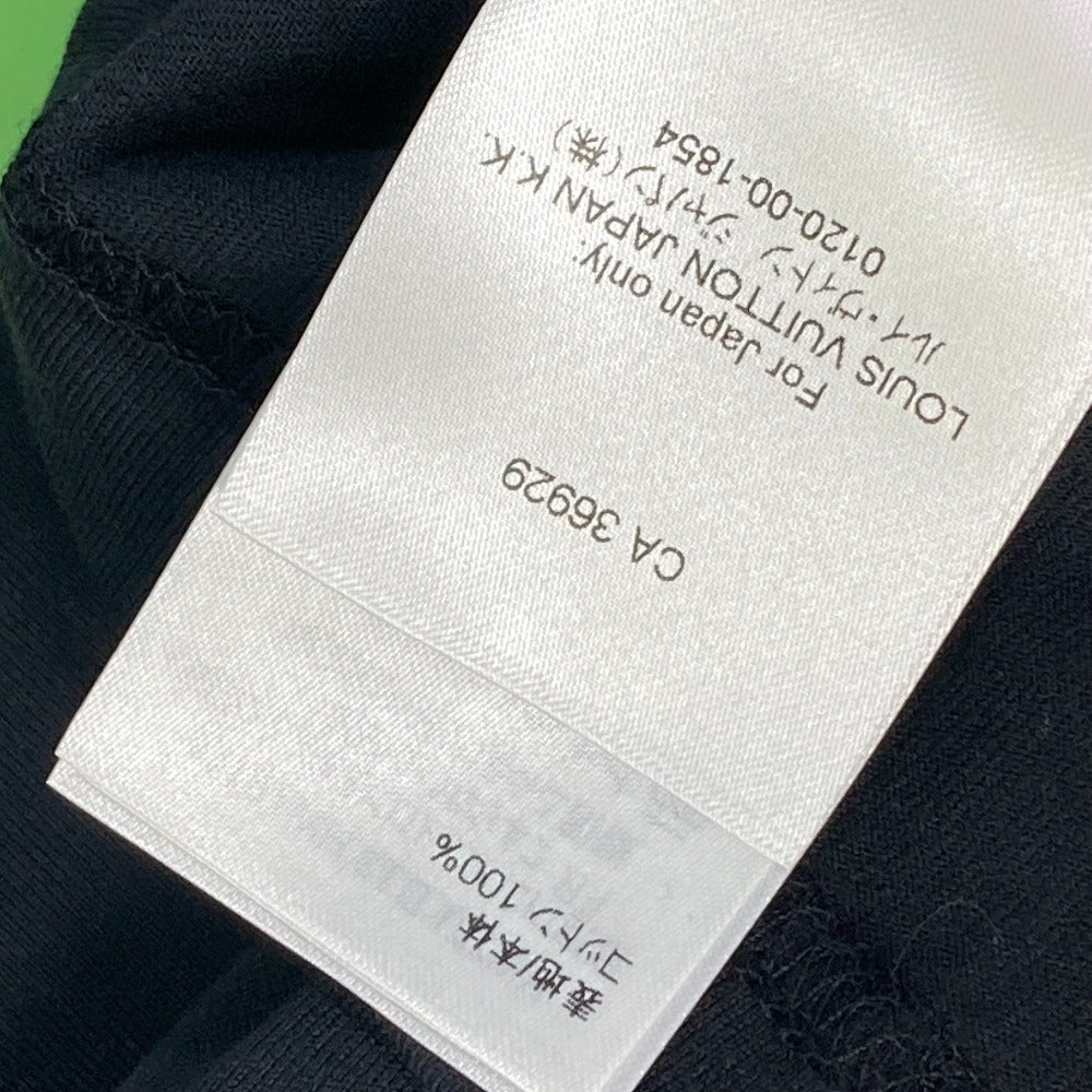 LOUIS VUITTON プリーテッド アパレル トップス RM221 半袖Ｔシャツ コットン メンズ ブラック