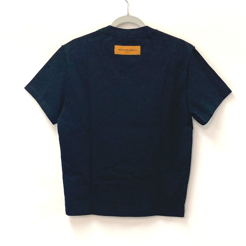 LOUIS VUITTON プリーテッド アパレル トップス RM221 半袖Ｔシャツ コットン メンズ ブラック