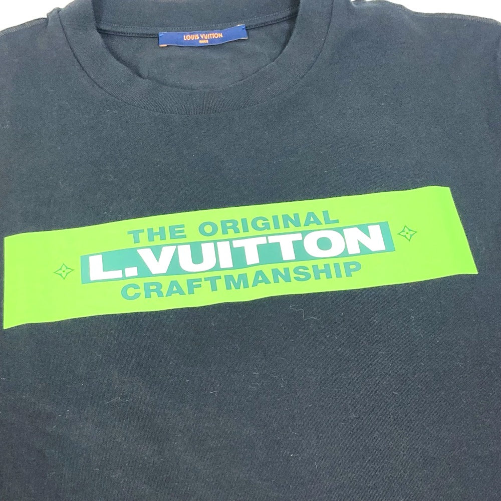 LOUIS VUITTON プリーテッド アパレル トップス RM221 半袖Ｔシャツ コットン メンズ ブラック