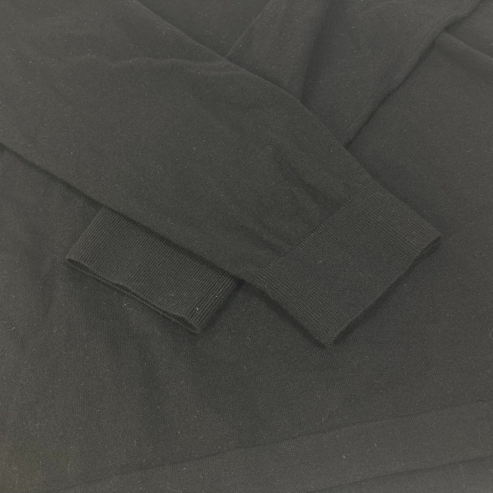 LOUIS VUITTON Apparel Logo Patch LV Vitesse Sweater Long Sleeve Top RW221 Knit Wool Women's Black