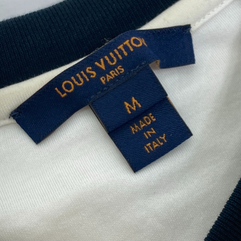LOUIS VUITTON ロゴ アパレル トップス 丸首 半袖Ｔシャツ コットン レディース ホワイト - brandshop-reference