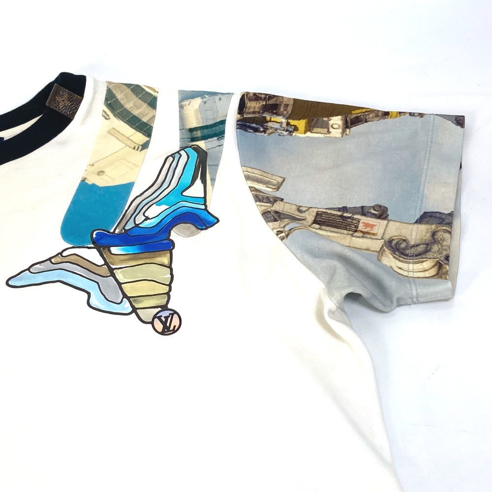 LOUIS VUITTON ロゴ アパレル トップス 丸首 半袖Ｔシャツ コットン レディース ホワイト - brandshop-reference