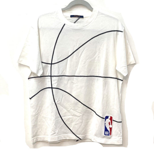 LOUIS VUITTON LV×NBA エンブロイダリーディテール トップス アパレル RM211M 半袖Ｔシャツ コットン メンズ ホワイト