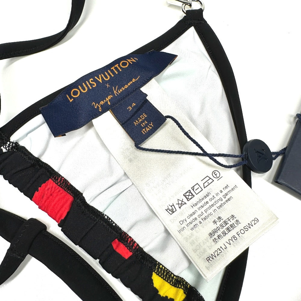 LOUIS VUITTON 1AB820＆1AB81S 草間彌生 スィムウェア LV × YK ペインティッド ドット ビキニ 上下セット RW231 水着 ポリアミド レディース マルチカラー