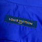 LOUIS VUITTON 22SS LVスプレッド ショートスリーブ 襟付き 半袖 ロゴ トップス アパレル RM222M 半袖シャツ コットン メンズ ブルー